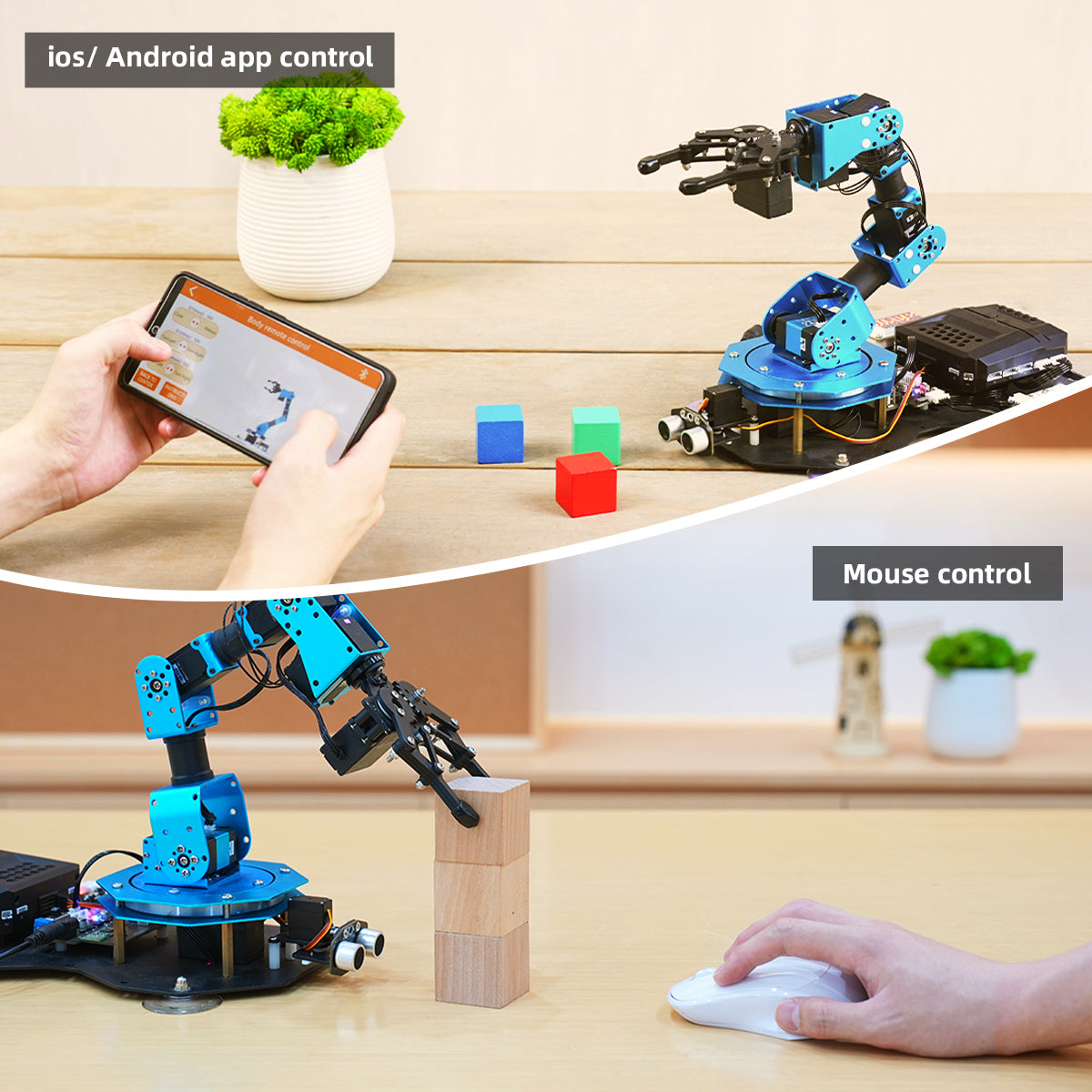 xArm 2.0: Hiwonder New Intelligent Robotic Arm Support Scratch & Python Assemble Programmable Robotic Kit xArm 2.0: Hiwonder New Intelligent Robotic Arm Support Scratch & Python Assemble Programmable Robotic Kit